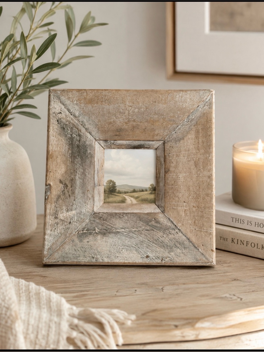 Rustic Square Wooden picture frame